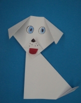 Картинки по запросу собачка оригами